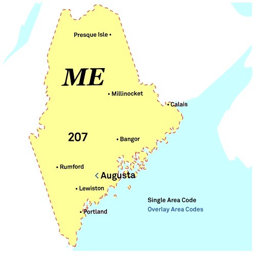 Area codes of Maine