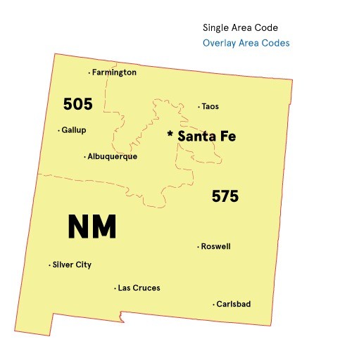 Area codes of New Mexico